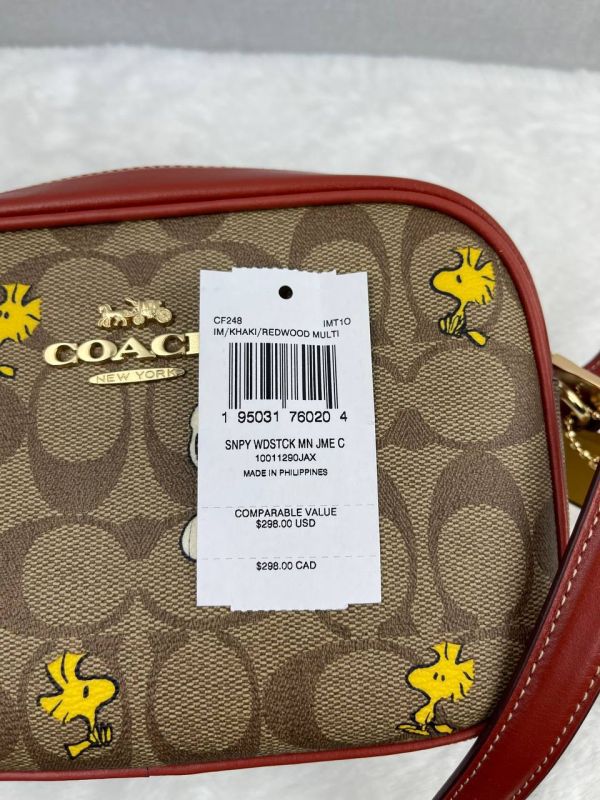 COACH MINI JAMIE SNOOPY WOODSTOCK IN KHAKI/REDWOO MULTI - Image 3