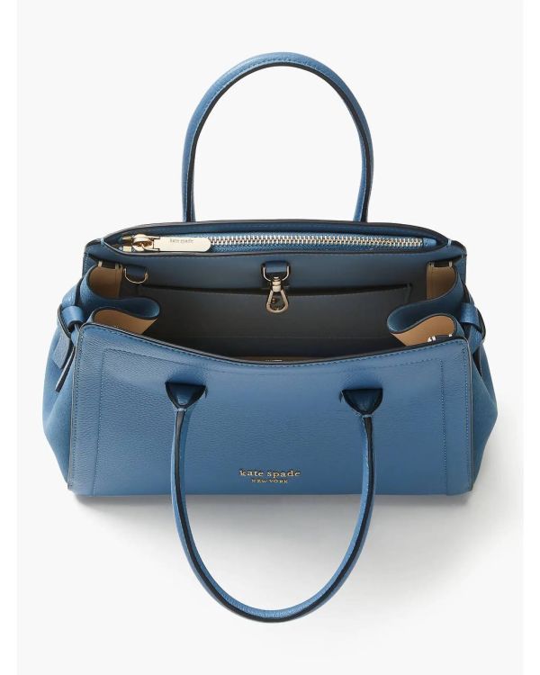 KATE SPADE KNOTT PEBBLED LEATHER & SUEDE MEDIUM SATCHEL - Image 4