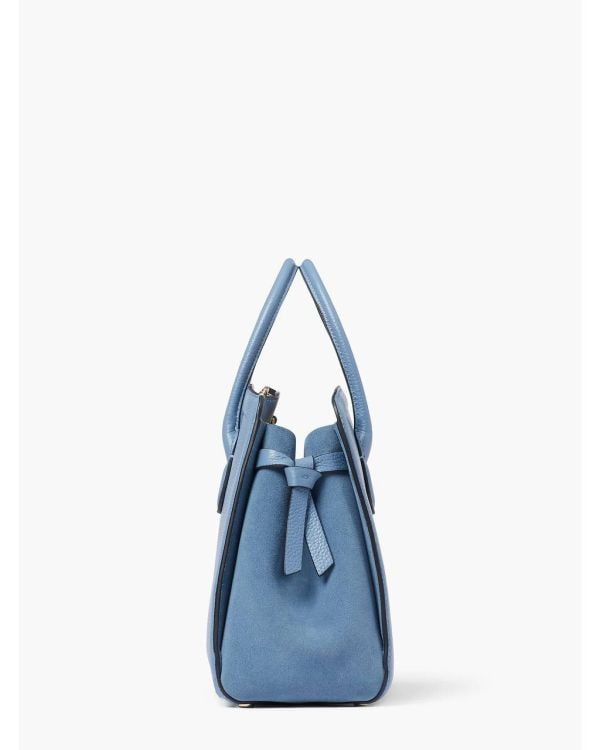 KATE SPADE KNOTT PEBBLED LEATHER & SUEDE MEDIUM SATCHEL - Image 7