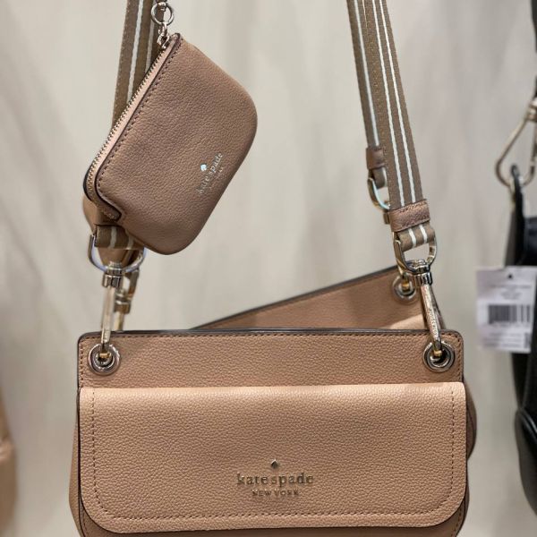 KATE SPADE ROSIE SMALL FLAP IN CLASSIC SADDLE