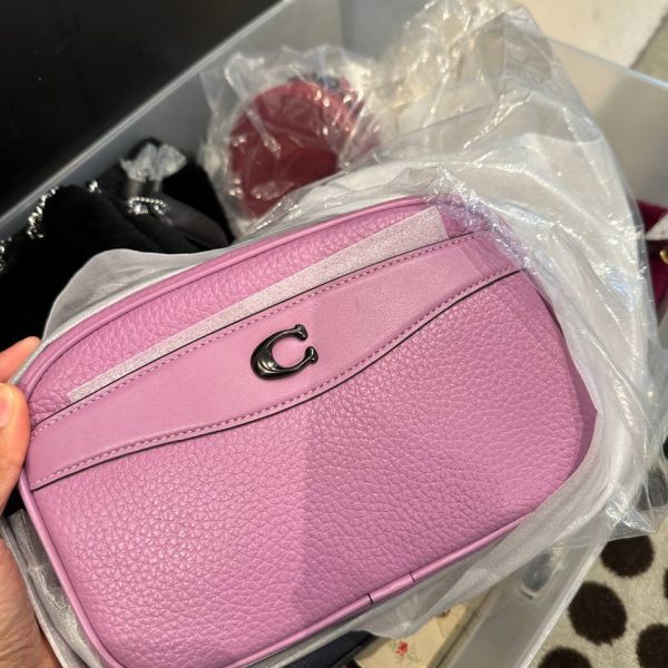 COACH CAMERA BAG IN VIOLET ORCHID