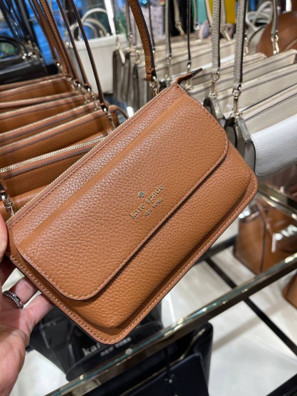 KATE SPADE LEILA TAB CROSSBODY IN WARMGINGERBREAD