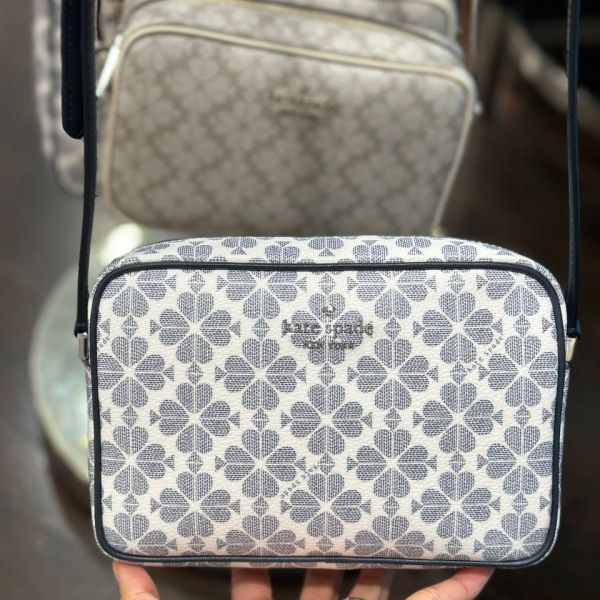 KATE SPADE SPADE FLOWER MINI CAMERA BAG IN SIGNATURE NAVY