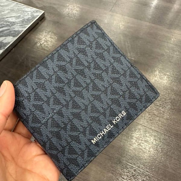 MICHAEL KORS COOPER MENS WALLET WITH COIN POUCH IN SIGNATURE ADMIRAL