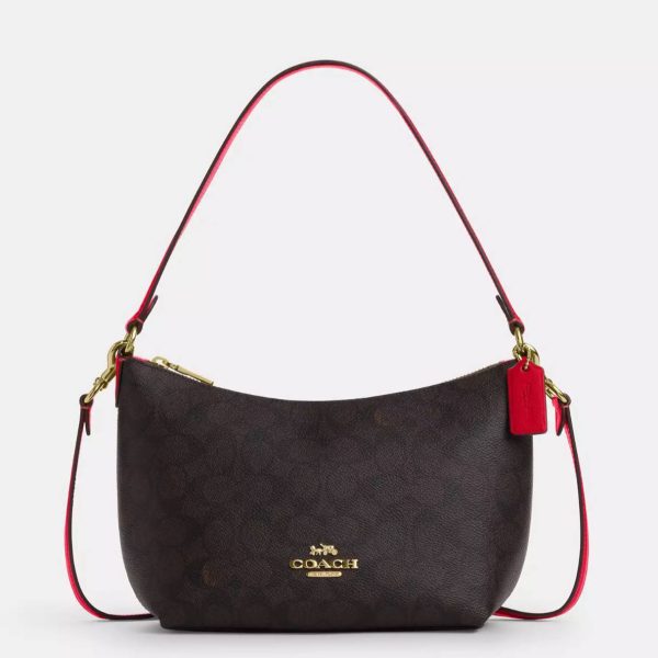 COACH CITY ZIP TOP SHOULDER BAG