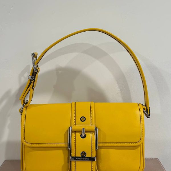MICHAEL KORS COLBY MEDIUM SHOULDER IN BRIGHT DANDELION