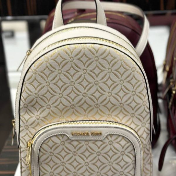 MICHAEL KORS JAYCEE MEDIUM BACKPACK JACQ IN VANILLA