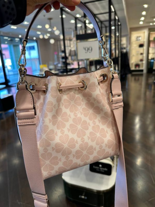 KATE SPADE EMMA SMALL BUCKET SPADE FLOWER IN ROSE SMOKE - Image 3