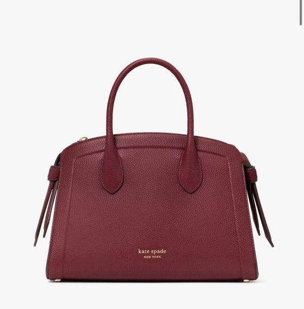KATE SPADE KNOTT MEDIUM SATCHEL IN CORDOVAN